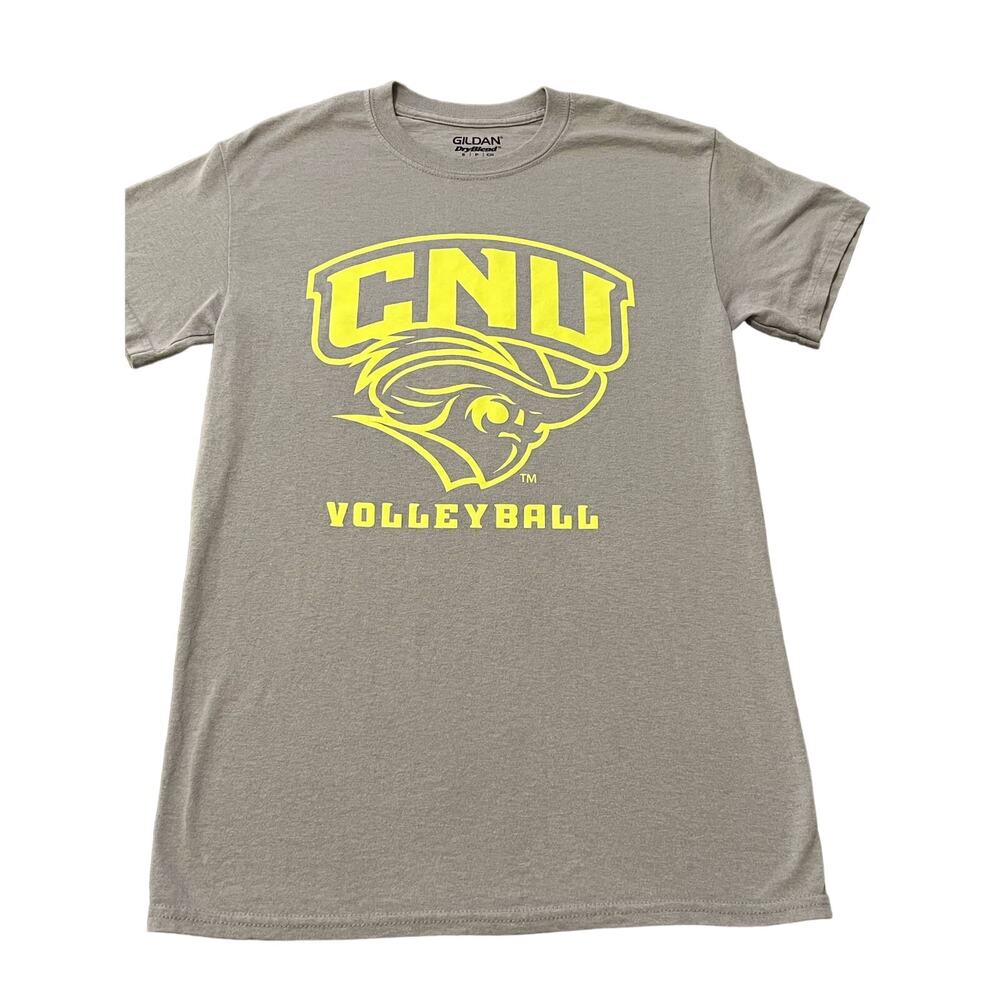 Gildan DryBlend Gray with Neon Font CNU Volleyball